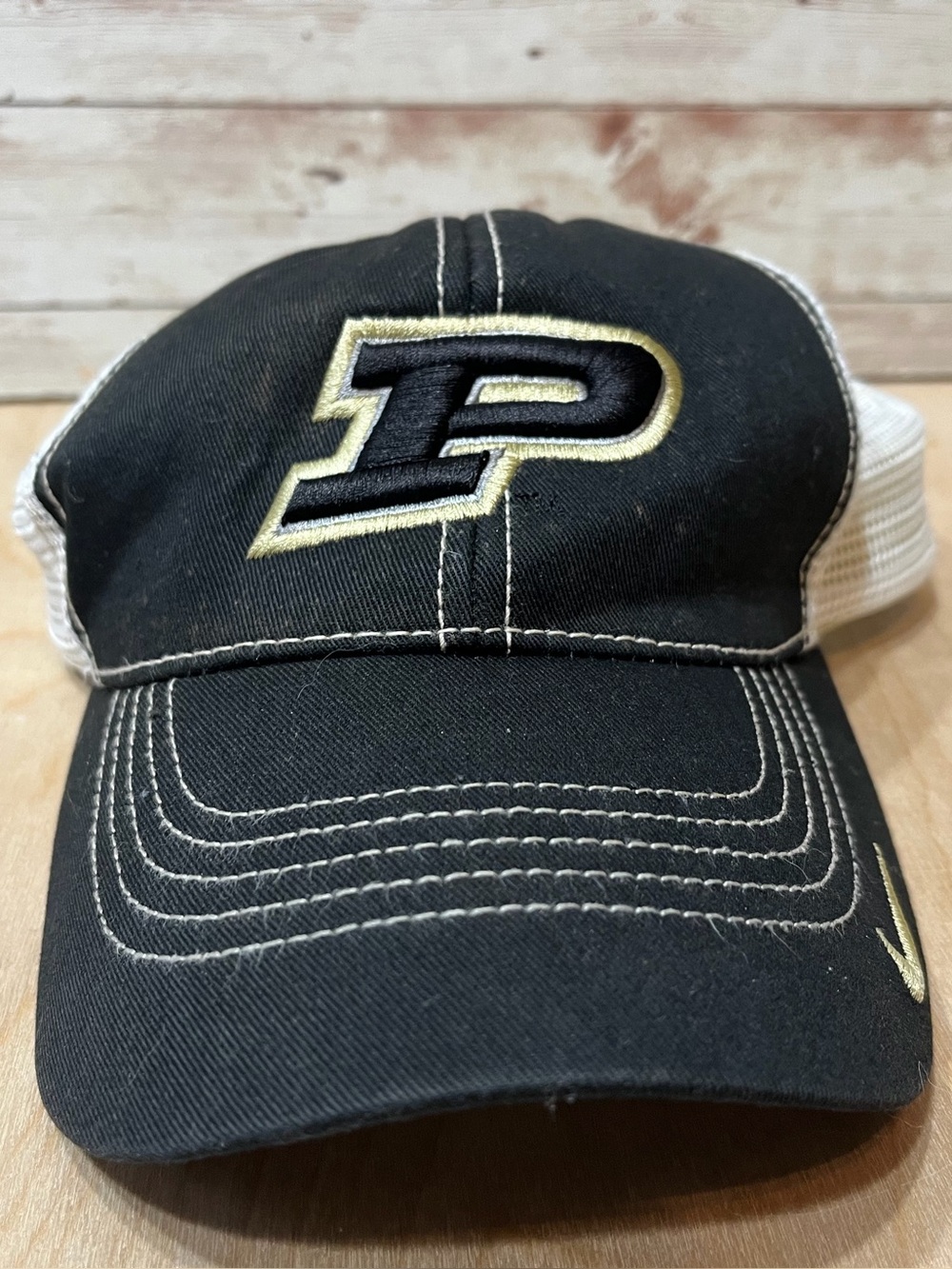 Purdue Boilermakers Nike Hat Baseball Cap Adjustable OSFM Trucker SnapBack Team